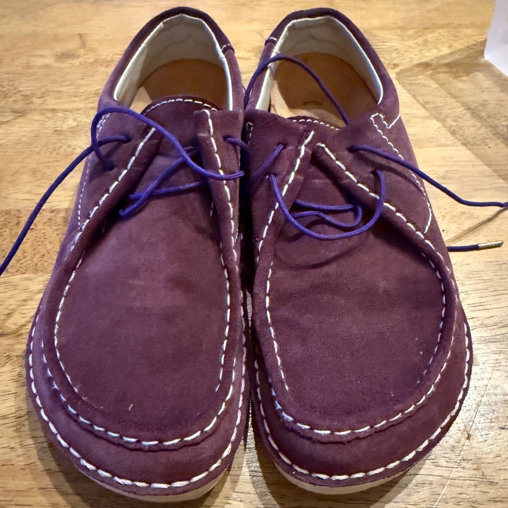 Birkenstock Women’s Footprint Purple Suede Loafers